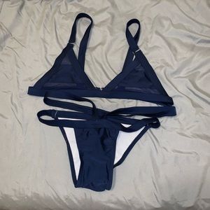 Blue bikini